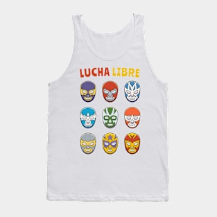 Mexican Wrestling Wrestler Lucha Libre Mask Mexico Tank Top